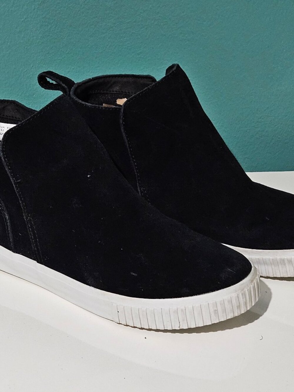 Timberland Skyla Bay Pull On Ankle Chelsea Boots Womens 8.5 Black Suede A429T